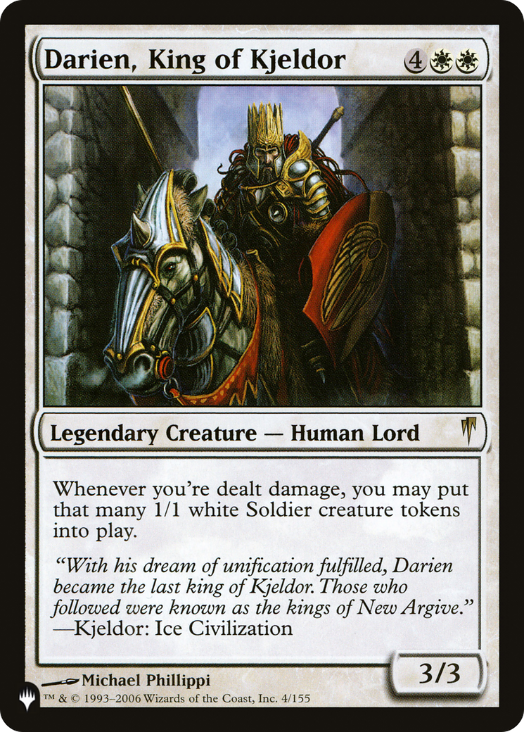 Darien, King of Kjeldor [The List] | Kessel Run Games Inc. 