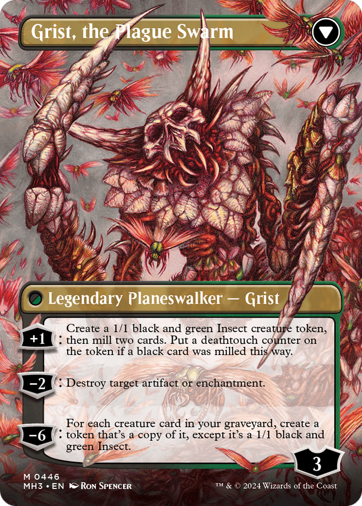 Grist, Voracious Larva // Grist, the Plague Swarm (Borderless) [Modern Horizons 3] | Kessel Run Games Inc. 