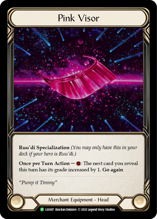 Pink Visor [LSS007] (Promo)  Cold Foil | Kessel Run Games Inc. 