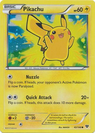 Pikachu (42/146) (2014 Movie Promo) [Miscellaneous Cards] | Kessel Run Games Inc. 