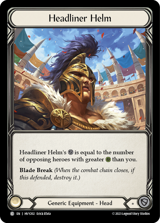 Headliner Helm [HVY202] (Heavy Hitters) | Kessel Run Games Inc. 