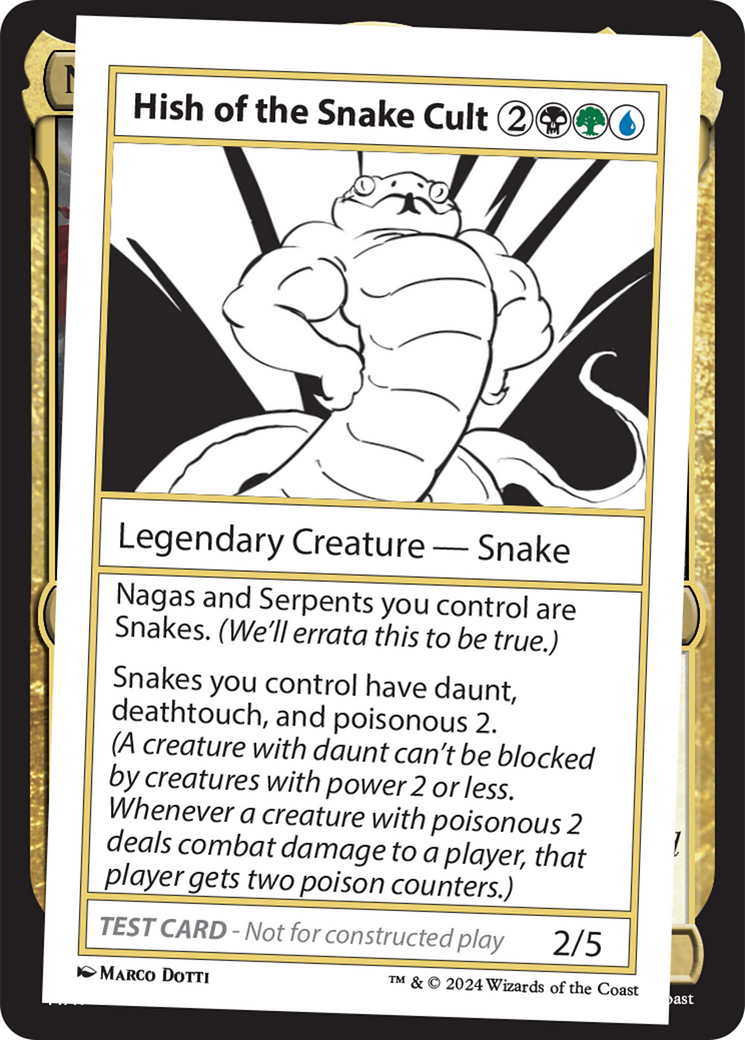 Hish of the Snake Cult [Mystery Booster 2 Playtest Cards] | Kessel Run Games Inc. 