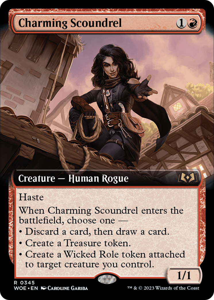 Charming Scoundrel (Extended Art) [Wilds of Eldraine] | Kessel Run Games Inc. 