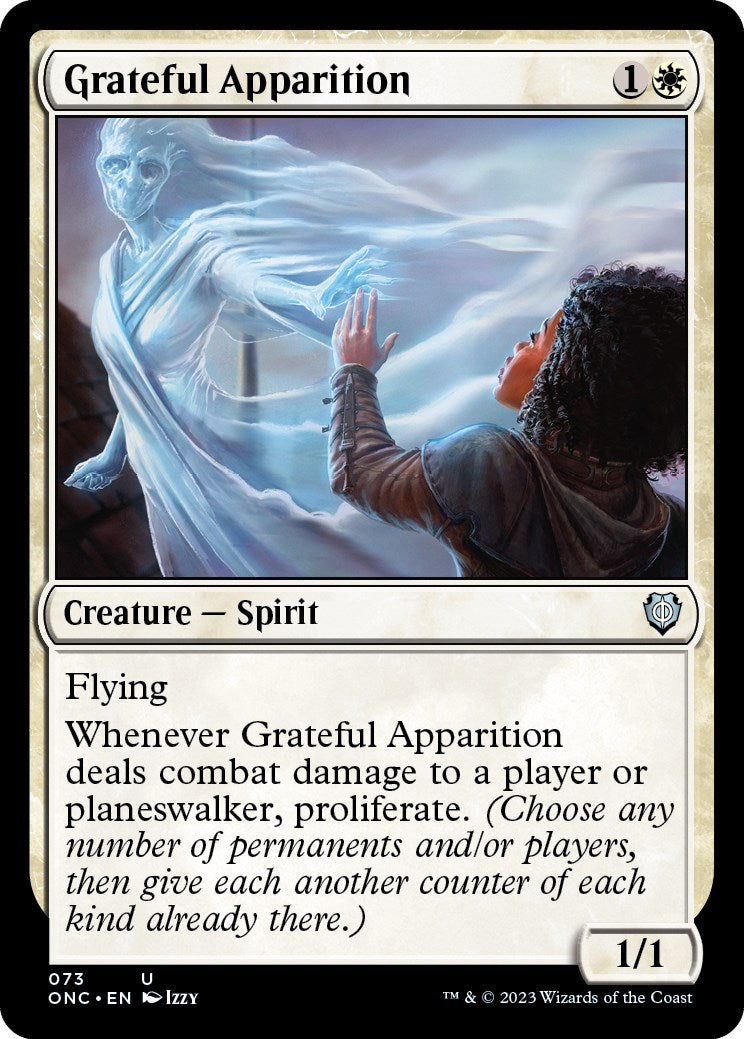 Grateful Apparition [Phyrexia: All Will Be One Commander] | Kessel Run Games Inc. 