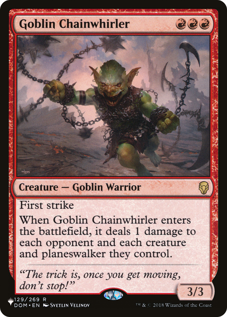 Goblin Chainwhirler [The List Reprints] | Kessel Run Games Inc. 