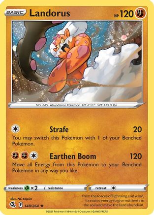 Landorus (148/264) (Cosmos Holo) [Sword & Shield: Fusion Strike] | Kessel Run Games Inc. 