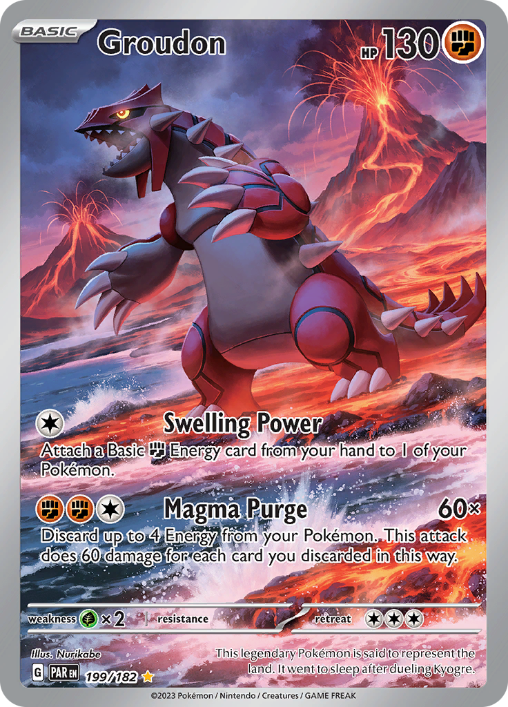 Groudon (199/182) [Scarlet & Violet: Paradox Rift] | Kessel Run Games Inc. 