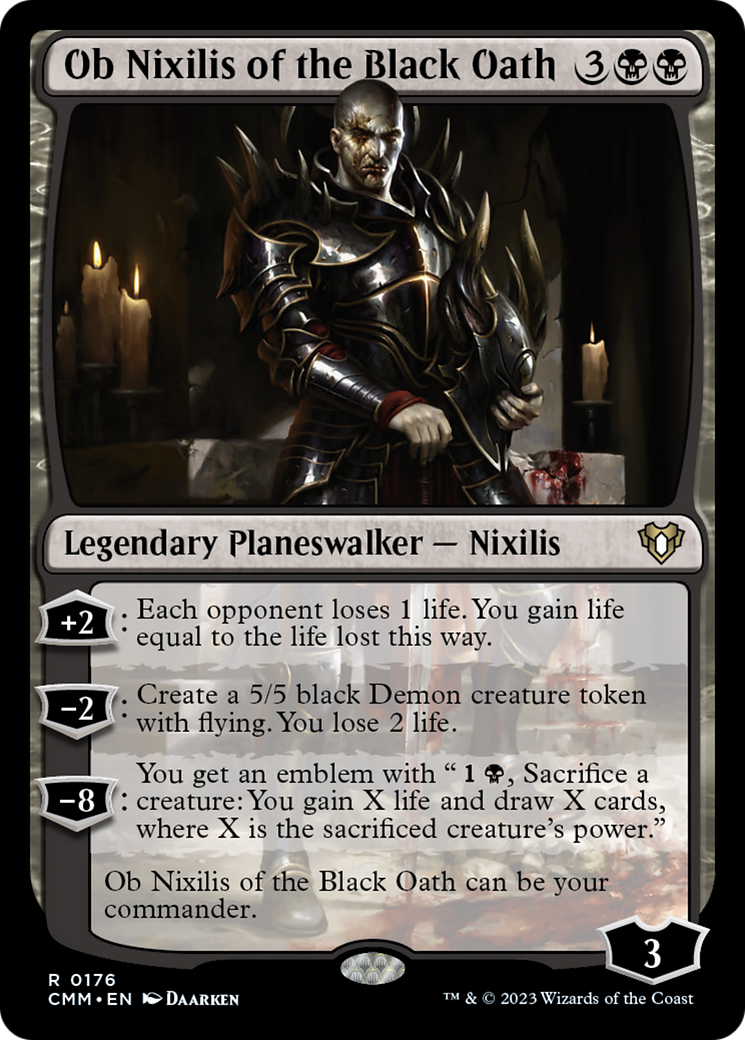 Ob Nixilis of the Black Oath [Commander Masters] | Kessel Run Games Inc. 