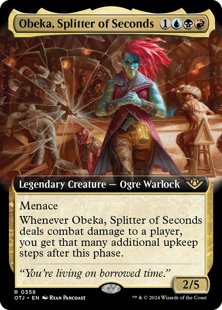 Obeka, Splitter of Seconds (Extended Art) [Outlaws of Thunder Junction] | Kessel Run Games Inc. 