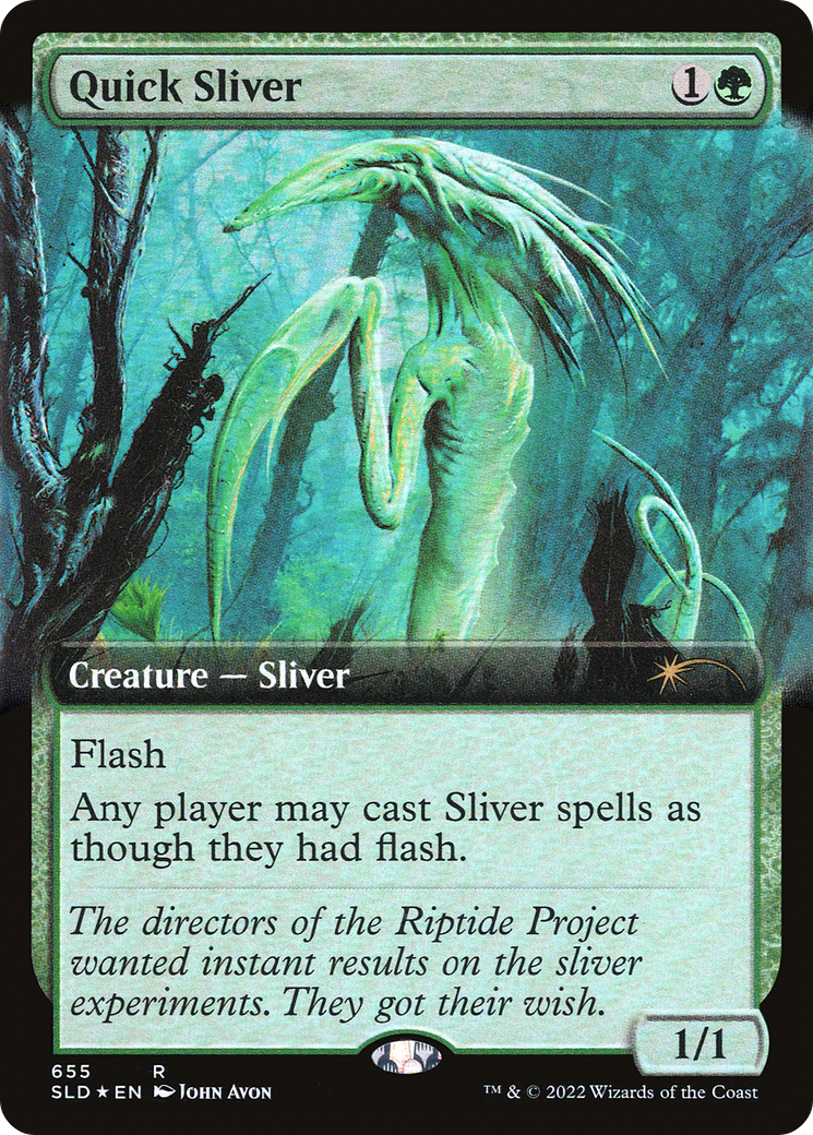 Quick Sliver (Extended Art) [Secret Lair Drop Promos] | Kessel Run Games Inc. 