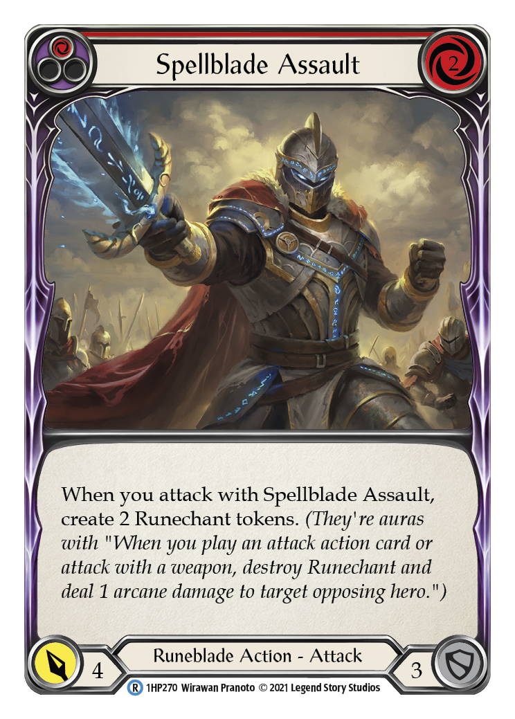 Spellblade Assault (Red) [1HP270] (History Pack 1) | Kessel Run Games Inc. 