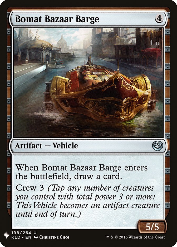 Bomat Bazaar Barge [Mystery Booster] | Kessel Run Games Inc. 