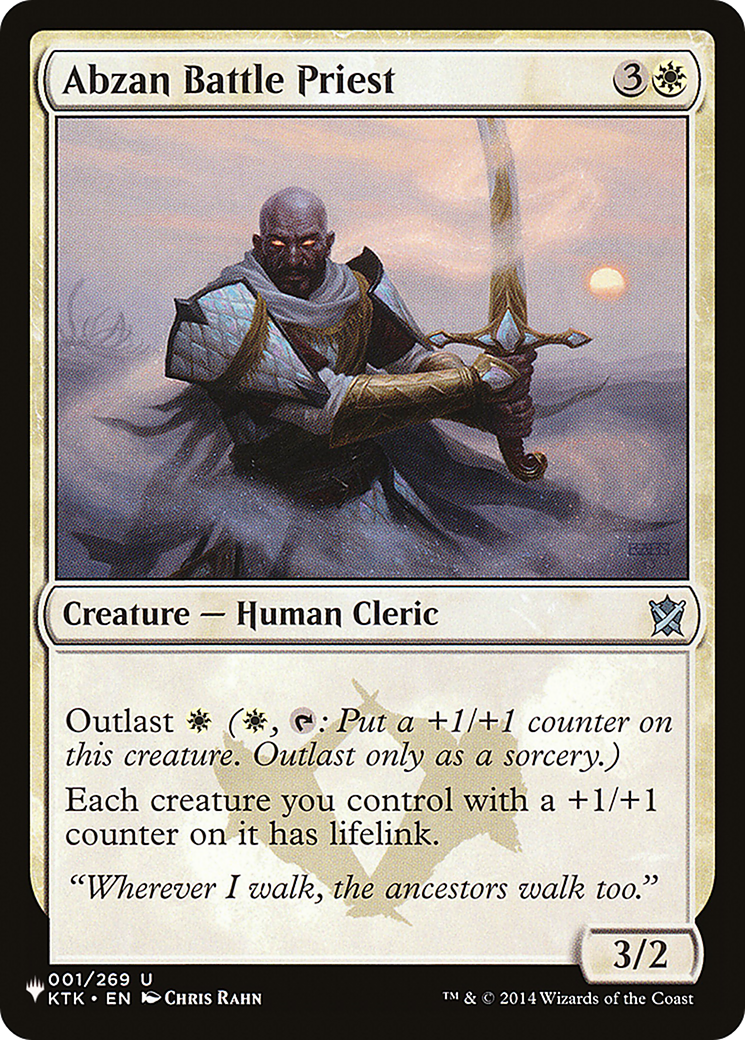 Abzan Battle Priest [The List Reprints] | Kessel Run Games Inc. 