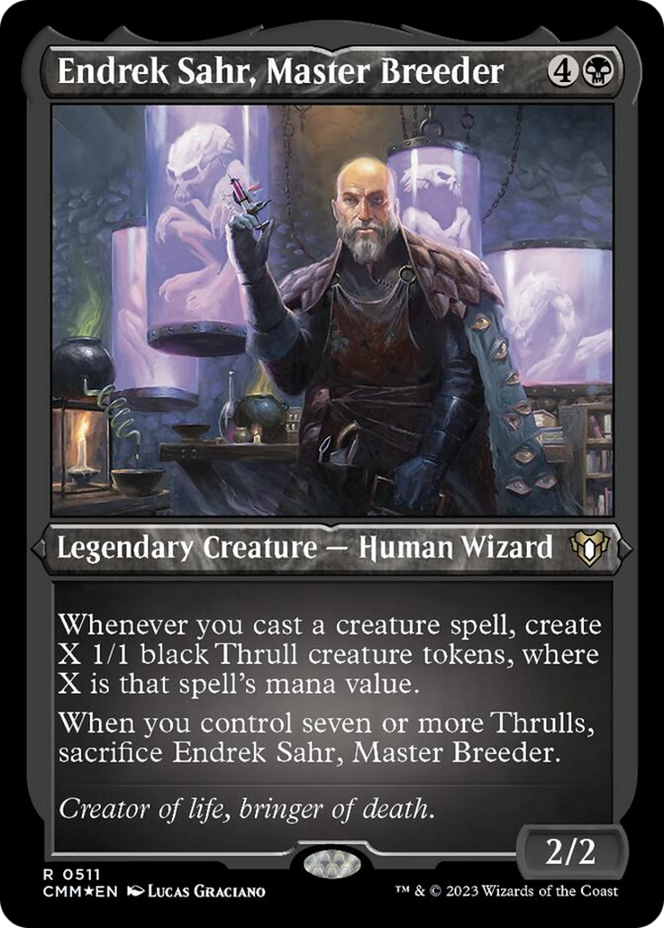 Endrek Sahr, Master Breeder (Foil Etched) [Commander Masters] | Kessel Run Games Inc. 