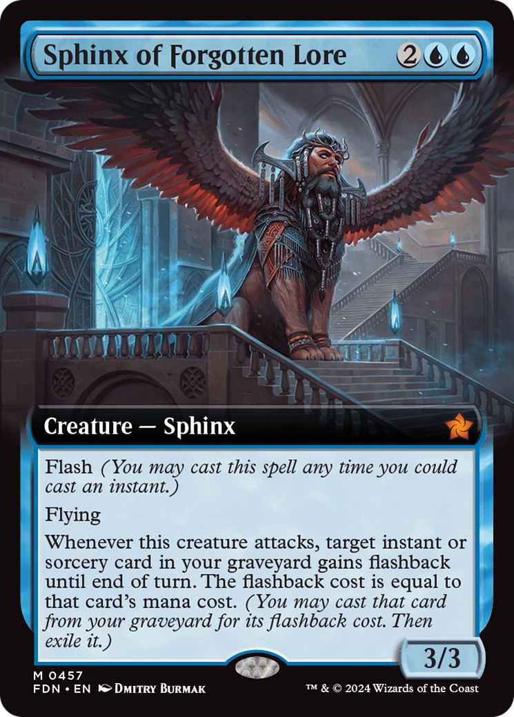 Sphinx of Forgotten Lore (Extended Art) [Foundations] | Kessel Run Games Inc. 