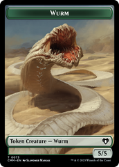 Wurm // Spider Double-Sided Token [Commander Masters Tokens] | Kessel Run Games Inc. 