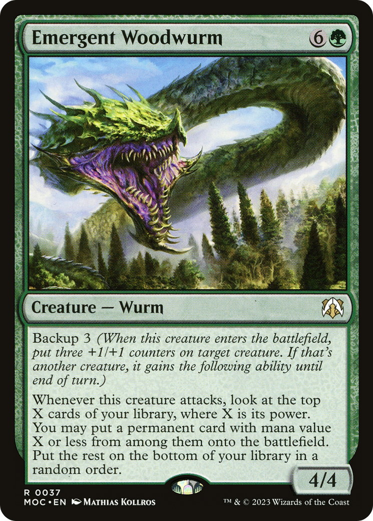 Emergent Woodwurm [March of the Machine Commander] | Kessel Run Games Inc. 