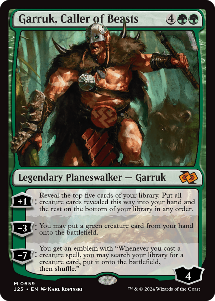 Garruk, Caller of Beasts [Foundations Jumpstart] | Kessel Run Games Inc. 