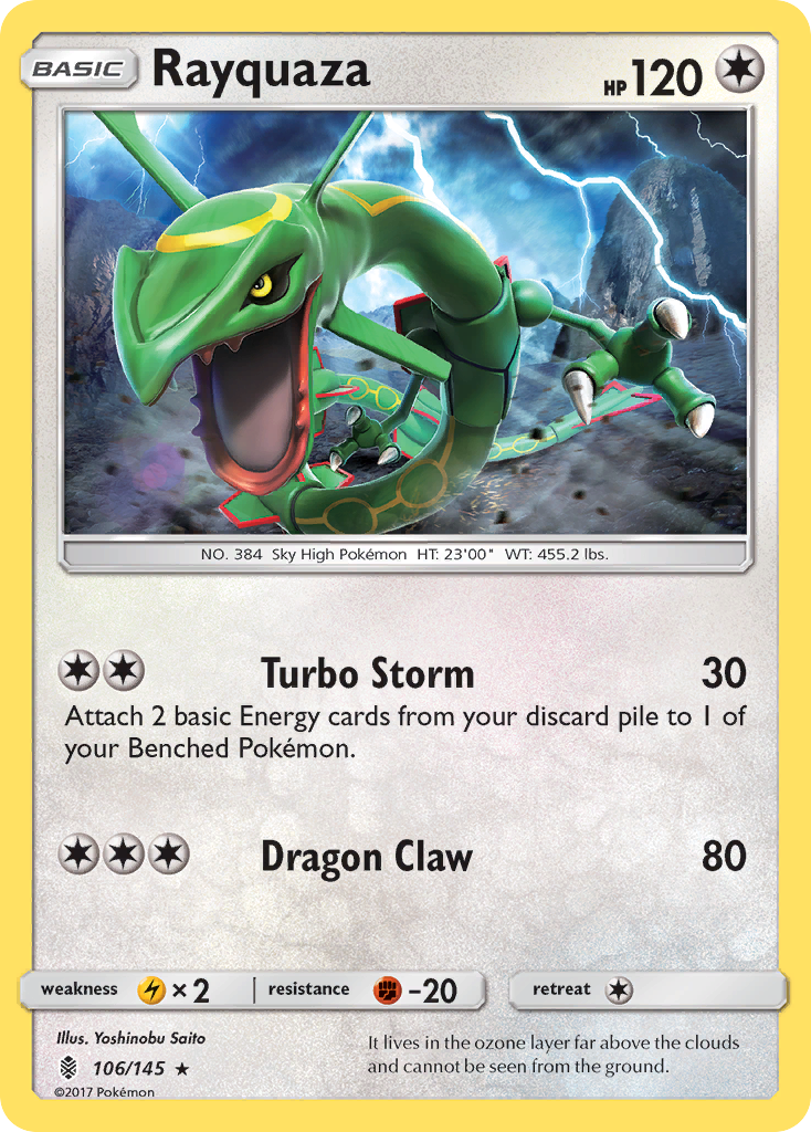 Rayquaza (106/145) [Sun & Moon: Guardians Rising] | Kessel Run Games Inc. 