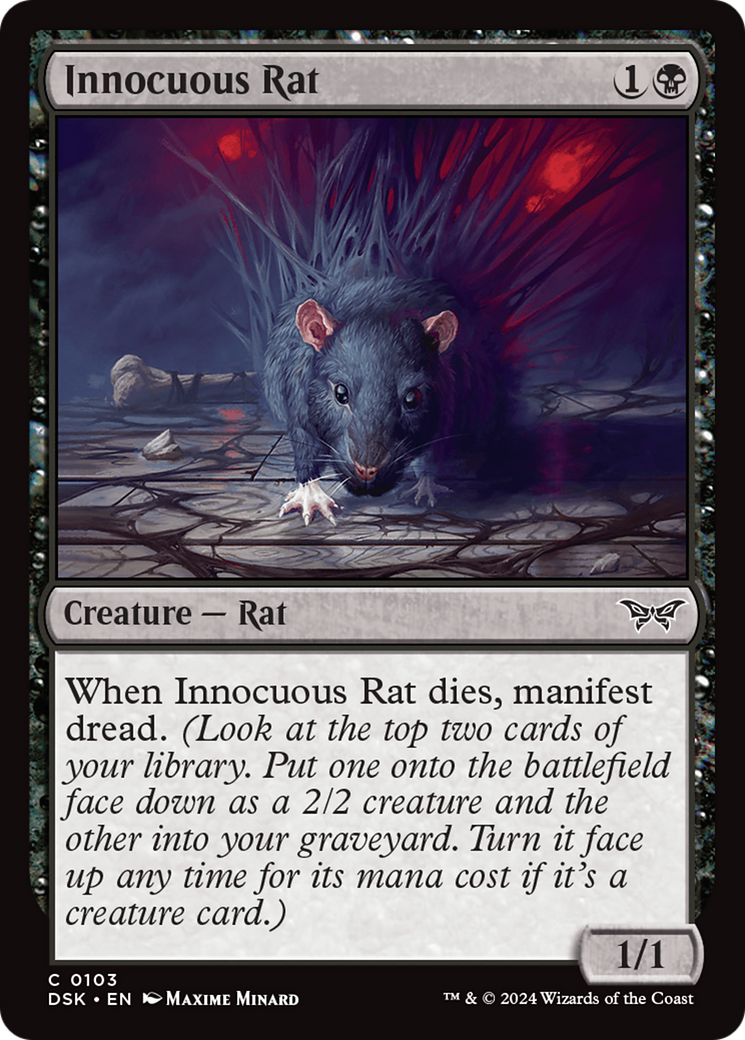 Innocuous Rat [Duskmourn: House of Horror] | Kessel Run Games Inc. 