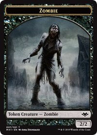 Zombie (007) // Serra the Benevolent Emblem (020) Double-Sided Token [Modern Horizons Tokens] | Kessel Run Games Inc. 
