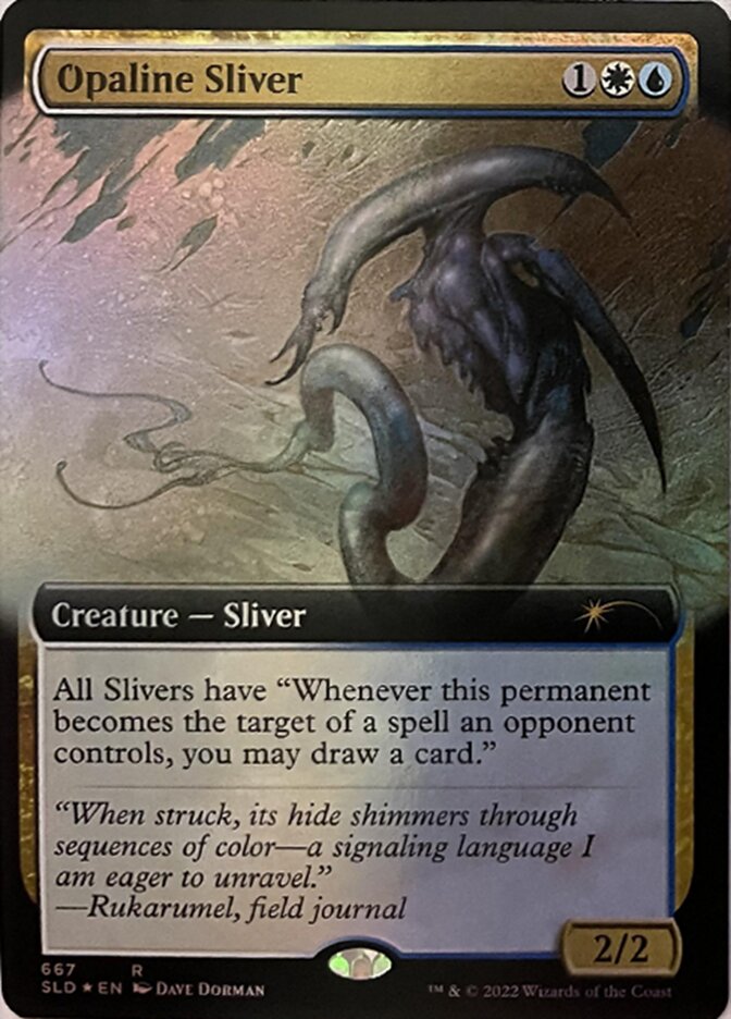 Opaline Sliver (Extended Art) [Secret Lair Drop Promos] | Kessel Run Games Inc. 