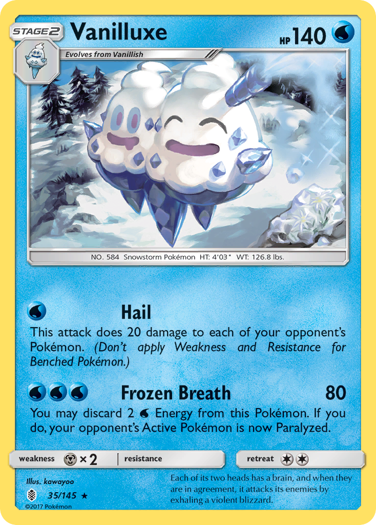 Vanilluxe (35/145) [Sun & Moon: Guardians Rising] | Kessel Run Games Inc. 