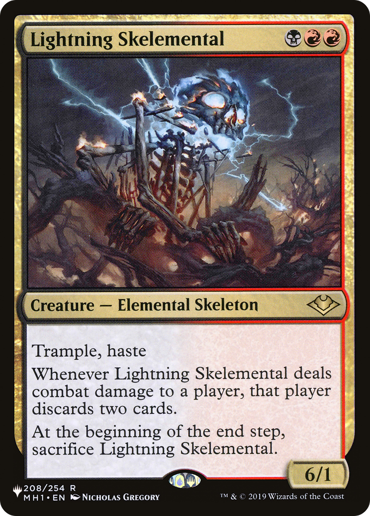 Lightning Skelemental [The List Reprints] | Kessel Run Games Inc. 