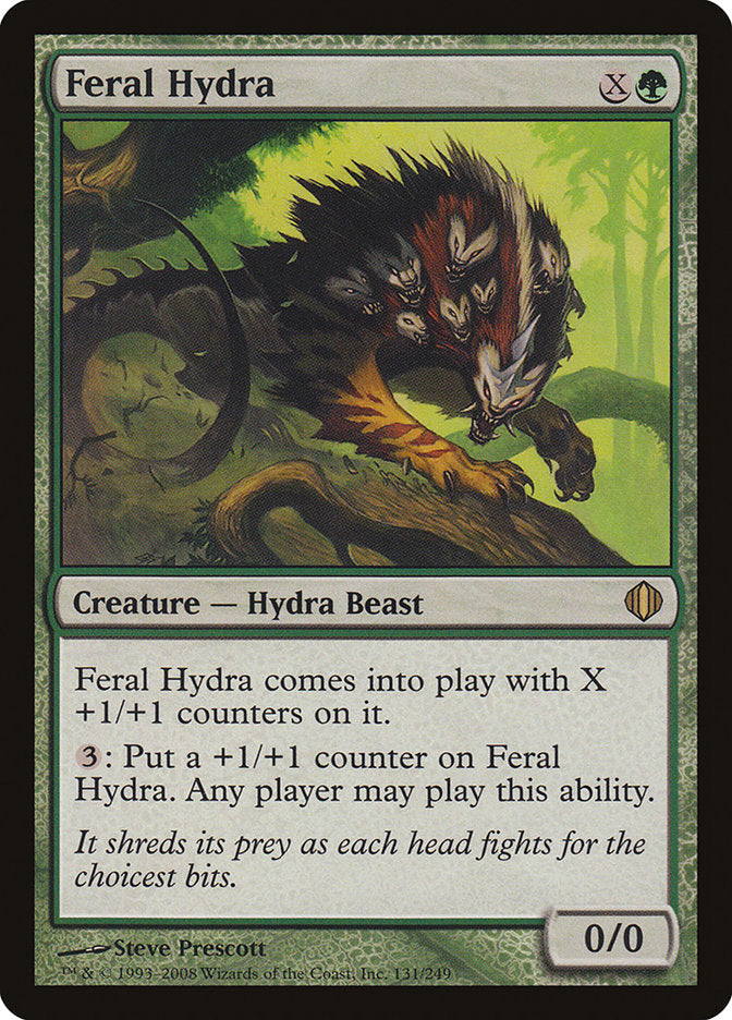 Feral Hydra (Oversized) [Oversize Cards] | Kessel Run Games Inc. 