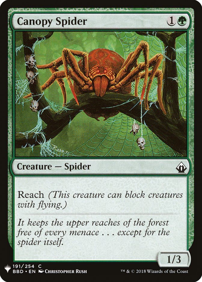 Canopy Spider [Mystery Booster] | Kessel Run Games Inc. 