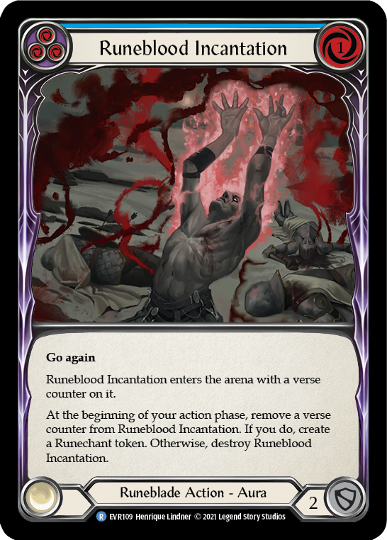 Runeblood Incantation (Blue) [EVR109] (Everfest)  1st Edition Normal | Kessel Run Games Inc. 