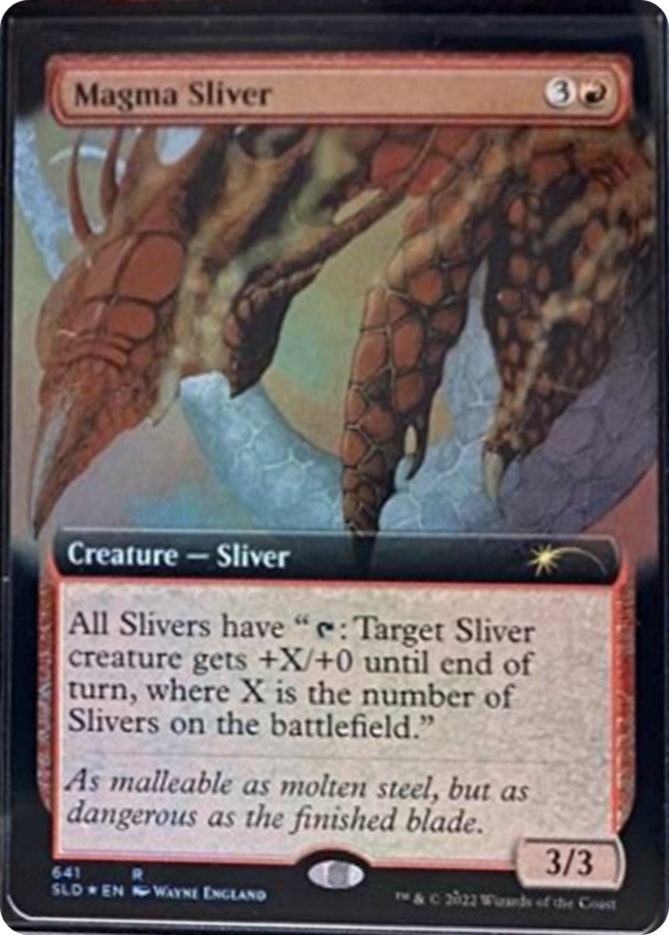 Magma Sliver (Extended Art) [Secret Lair Drop Series] | Kessel Run Games Inc. 