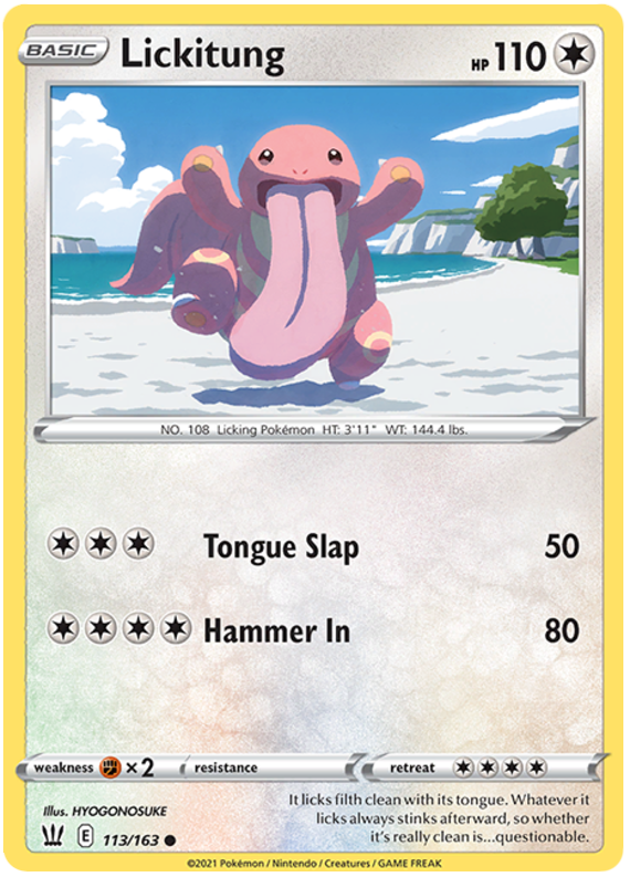 Lickitung (113/163) [Sword & Shield: Battle Styles] | Kessel Run Games Inc. 