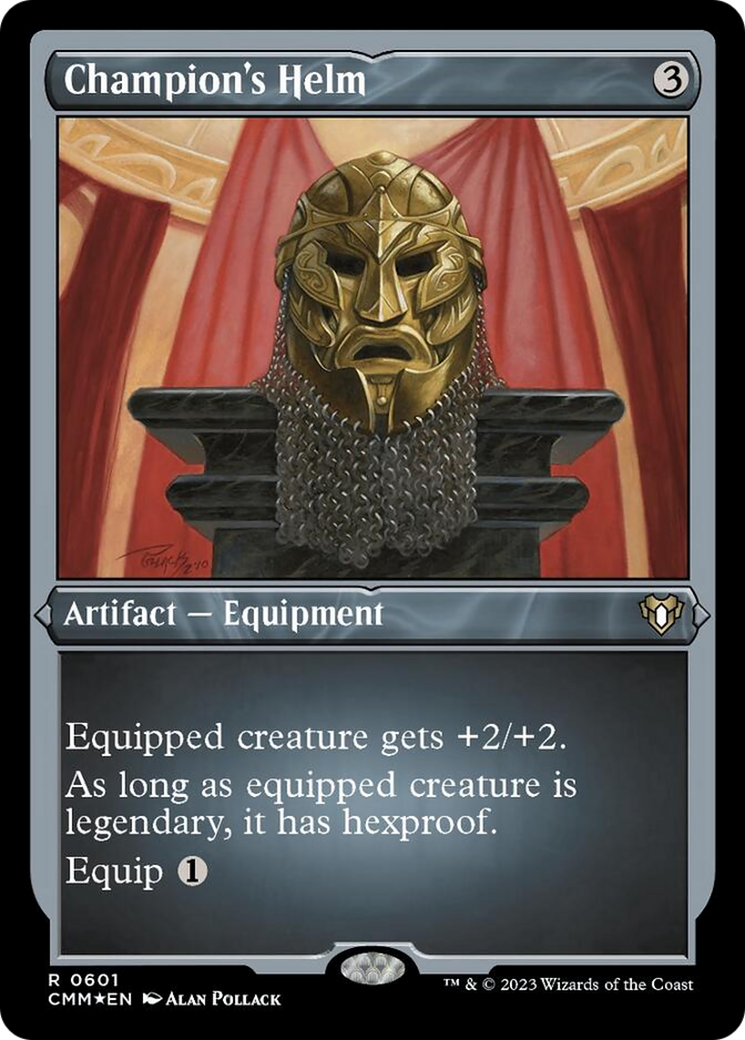 Champion's Helm (Foil Etched) [Commander Masters] | Kessel Run Games Inc. 