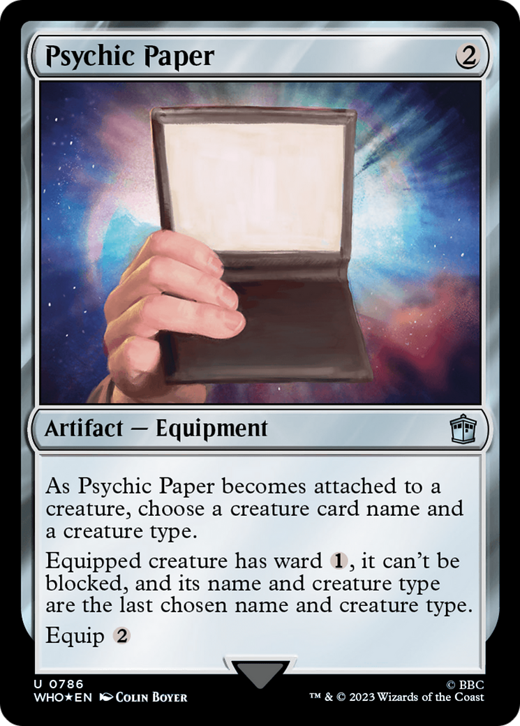 Psychic Paper (Surge Foil) [Doctor Who] | Kessel Run Games Inc. 