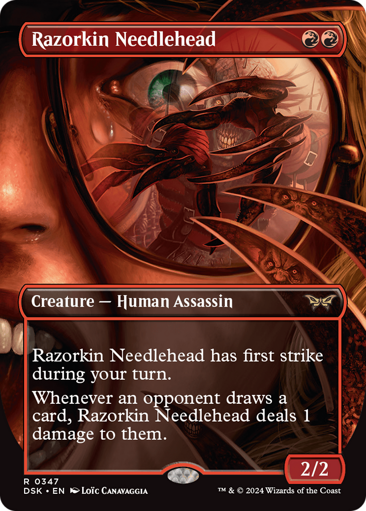 Razorkin Needlehead (Borderless) [Duskmourn: House of Horror] | Kessel Run Games Inc. 