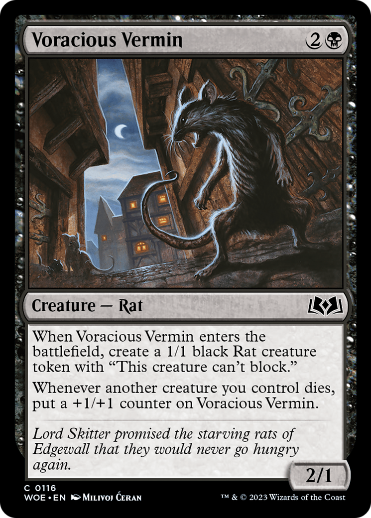 Voracious Vermin [Wilds of Eldraine] | Kessel Run Games Inc. 