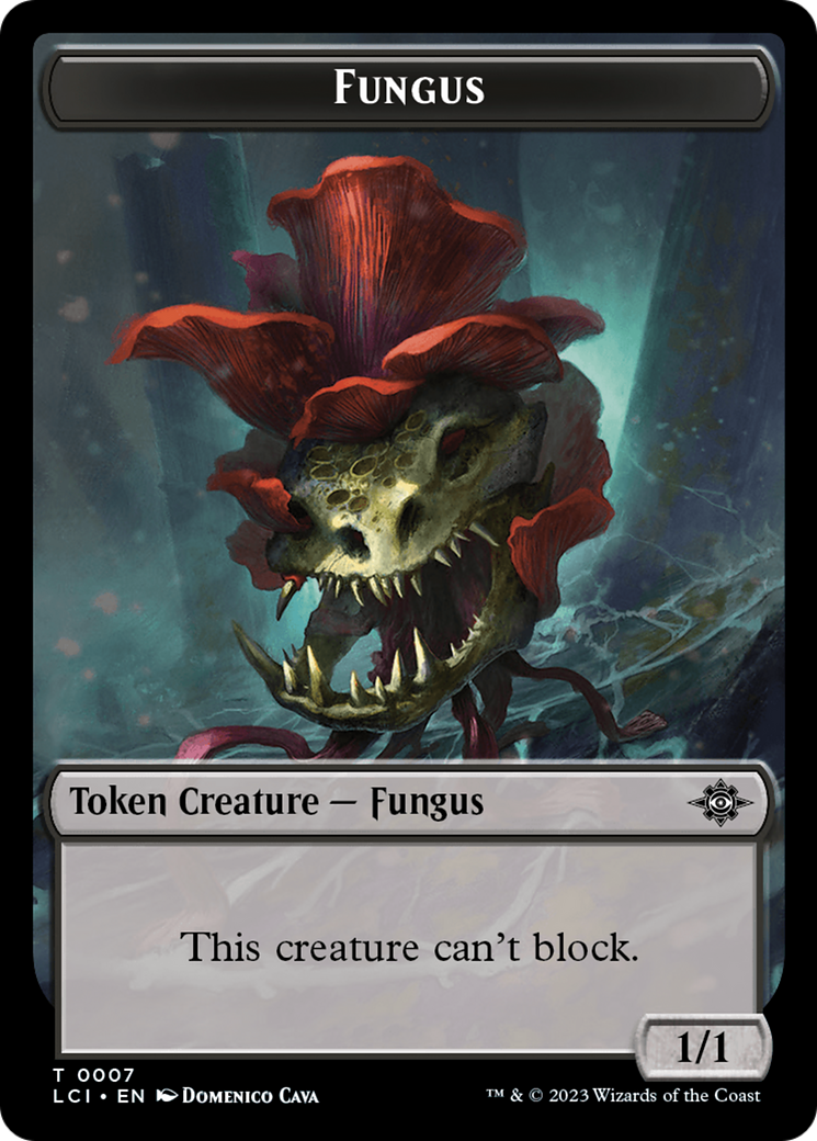 Gnome // Fungus Double-Sided Token [The Lost Caverns of Ixalan Tokens] | Kessel Run Games Inc. 