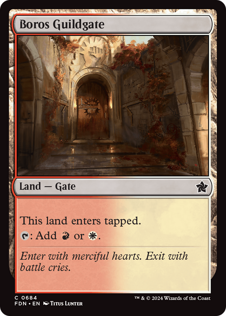 Boros Guildgate [Foundations] | Kessel Run Games Inc. 