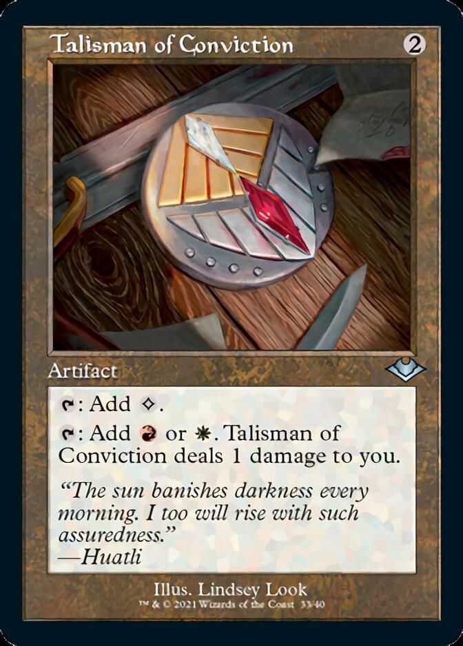 Talisman of Conviction (Retro Foil Etched) [Modern Horizons] | Kessel Run Games Inc. 