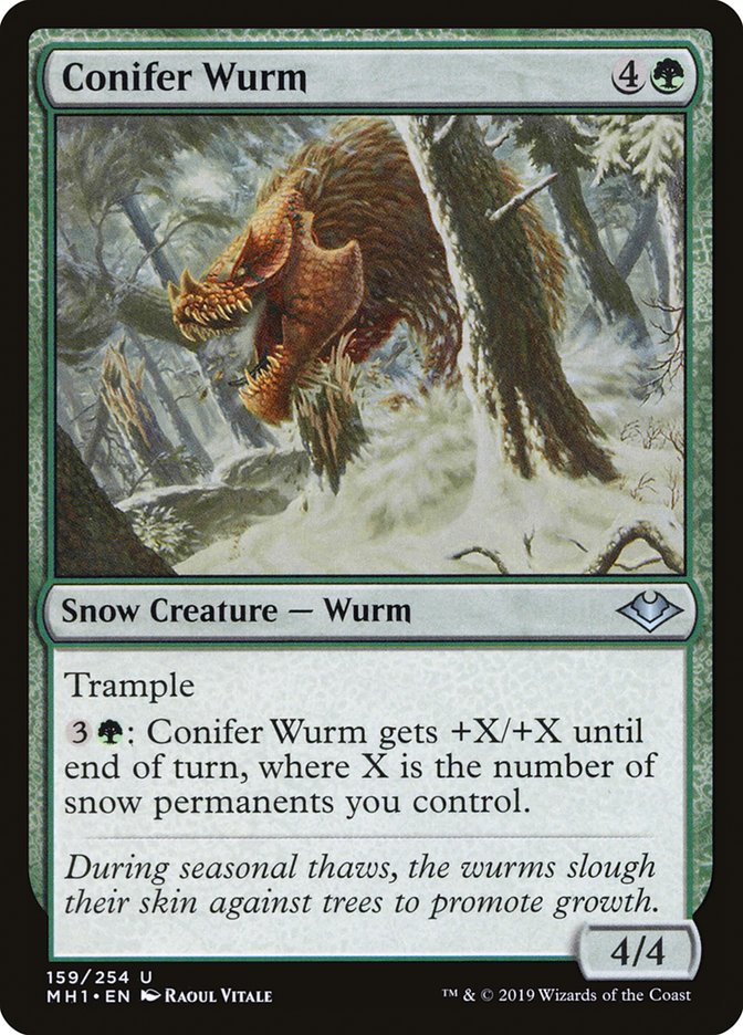 Conifer Wurm [Modern Horizons] | Kessel Run Games Inc. 