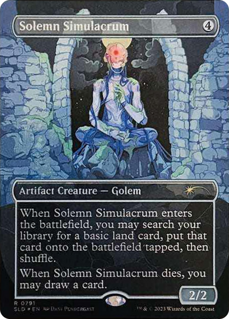 Solemn Simulacrum (0791) (Borderless) [Secret Lair Drop Series] | Kessel Run Games Inc. 