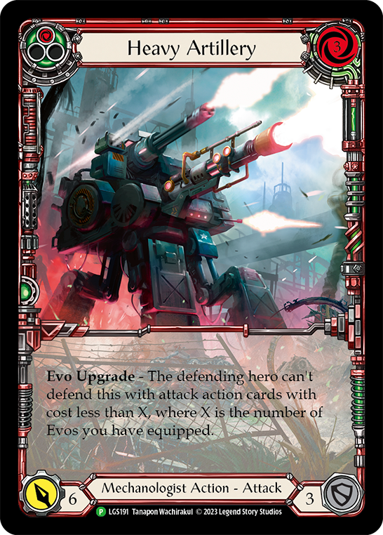 Heavy Artillery (Red) [LGS191] (Promo)  Rainbow Foil | Kessel Run Games Inc. 