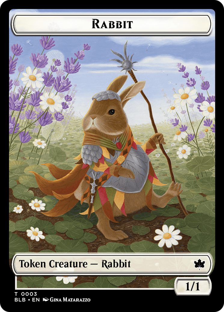 Rabbit // Rabbit Double-Sided Token [Bloomburrow Tokens] | Kessel Run Games Inc. 