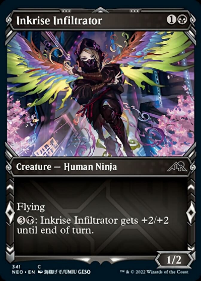 Inkrise Infiltrator (Showcase Ninja) [Kamigawa: Neon Dynasty] | Kessel Run Games Inc. 