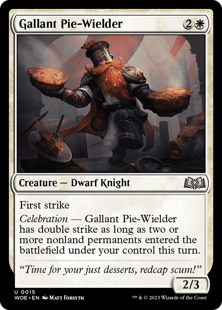 Gallant Pie-Wielder [Wilds of Eldraine] | Kessel Run Games Inc. 