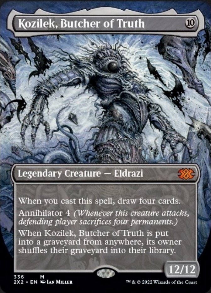 Kozilek, Butcher of Truth (Borderless Alternate Art) [Double Masters 2022] | Kessel Run Games Inc. 