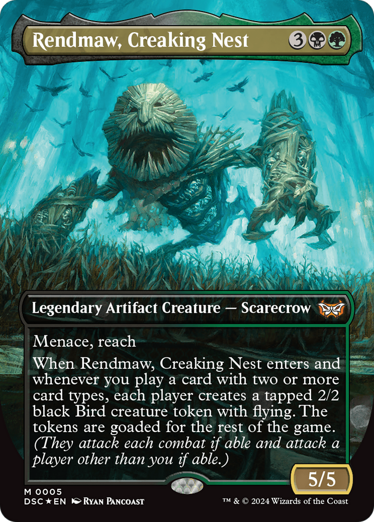 Rendmaw, Creaking Nest (Borderless) [Duskmourn: House of Horror Commander] | Kessel Run Games Inc. 