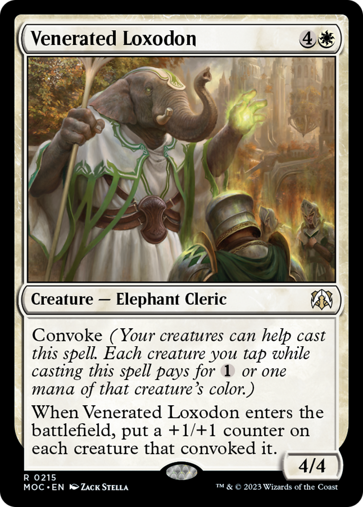 Venerated Loxodon [March of the Machine Commander] | Kessel Run Games Inc. 