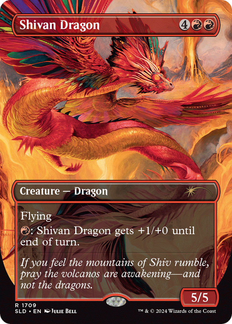 Shivan Dragon (Rainbow Foil) [Secret Lair Drop Series] | Kessel Run Games Inc. 